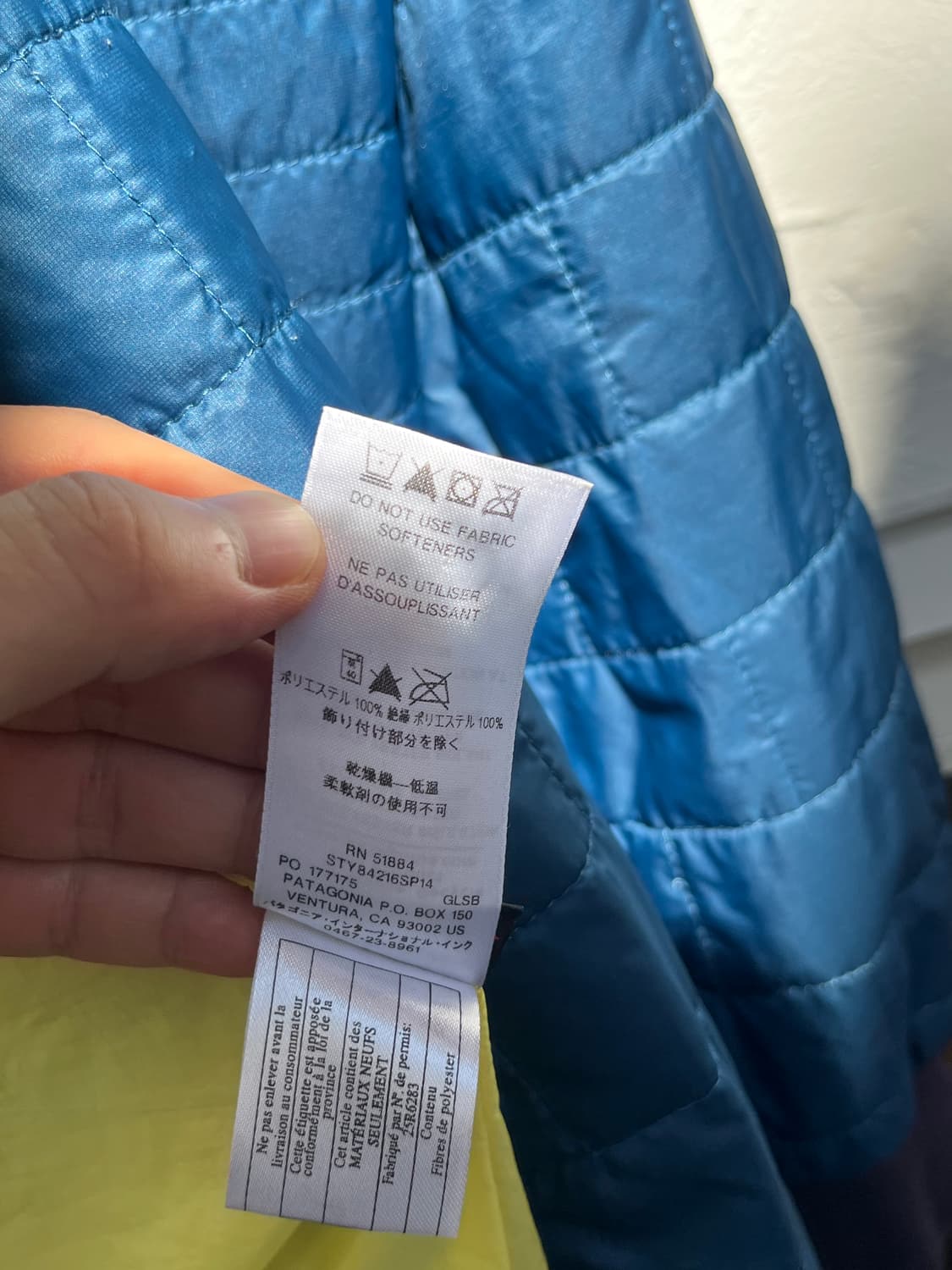 Patagonia 블루 경량패딩 Women M 상품이미지5