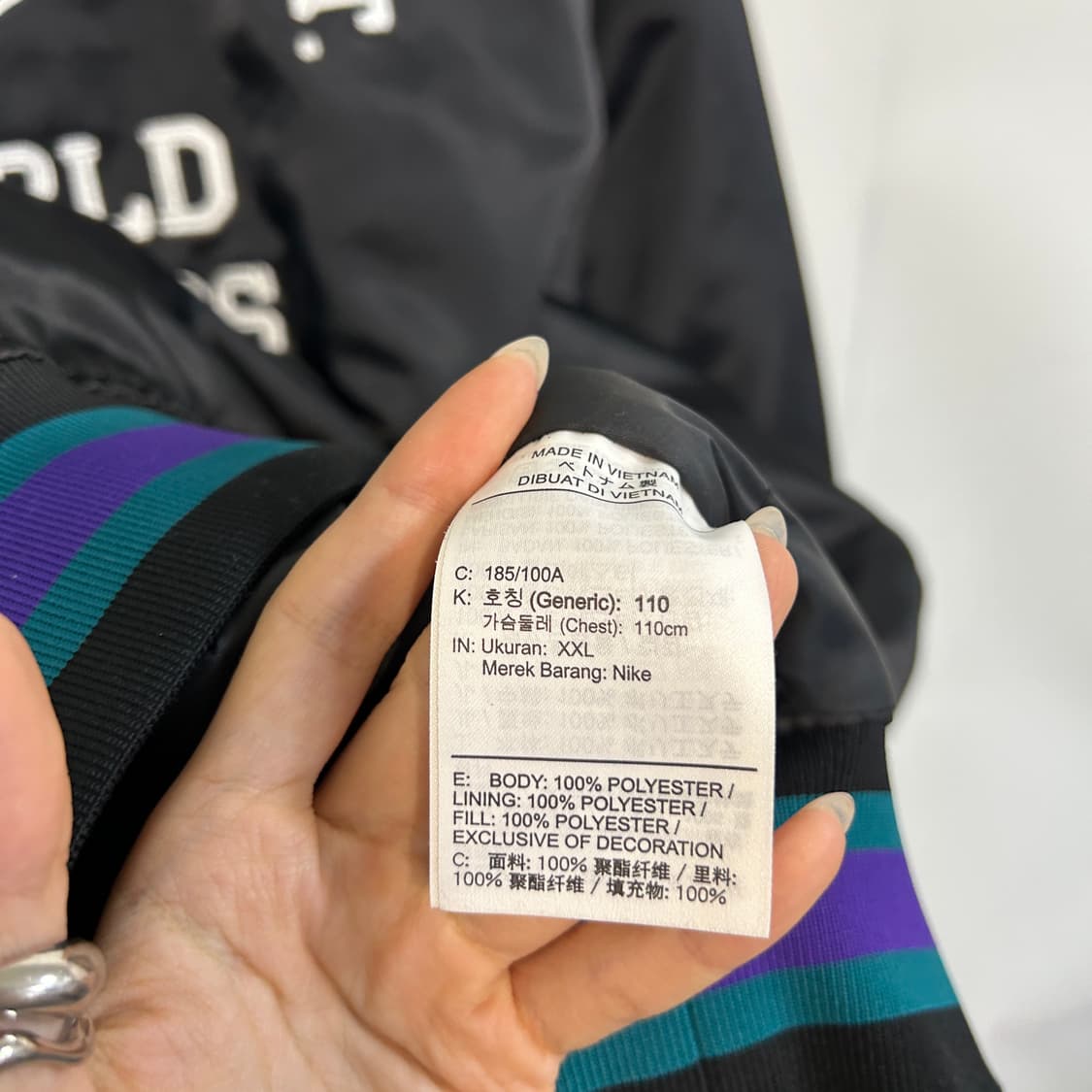 나이키 점퍼 덕아웃 루즈 새틴 재킷 110 상품이미지4