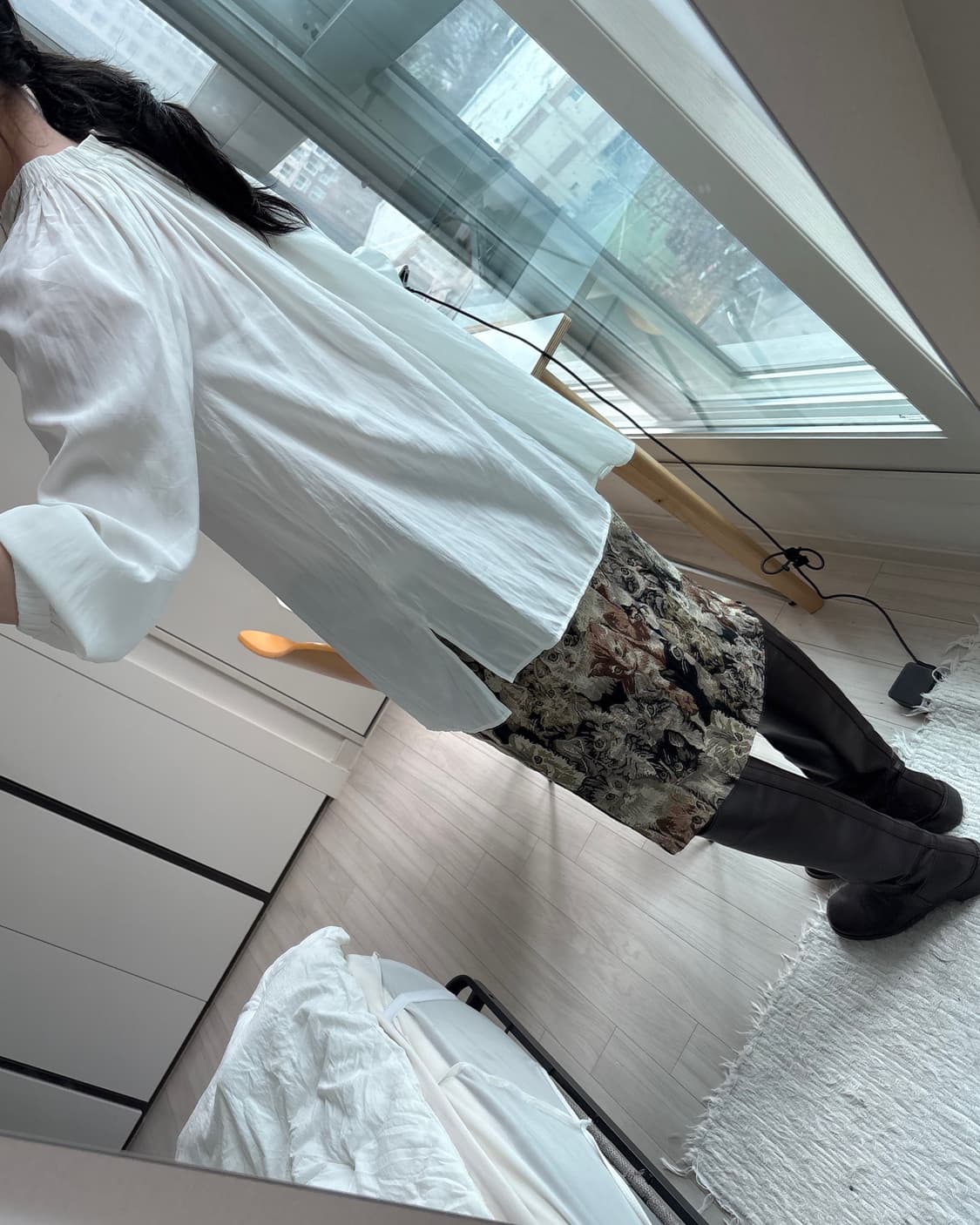 Chic Cat Slit Skirt 상품이미지5