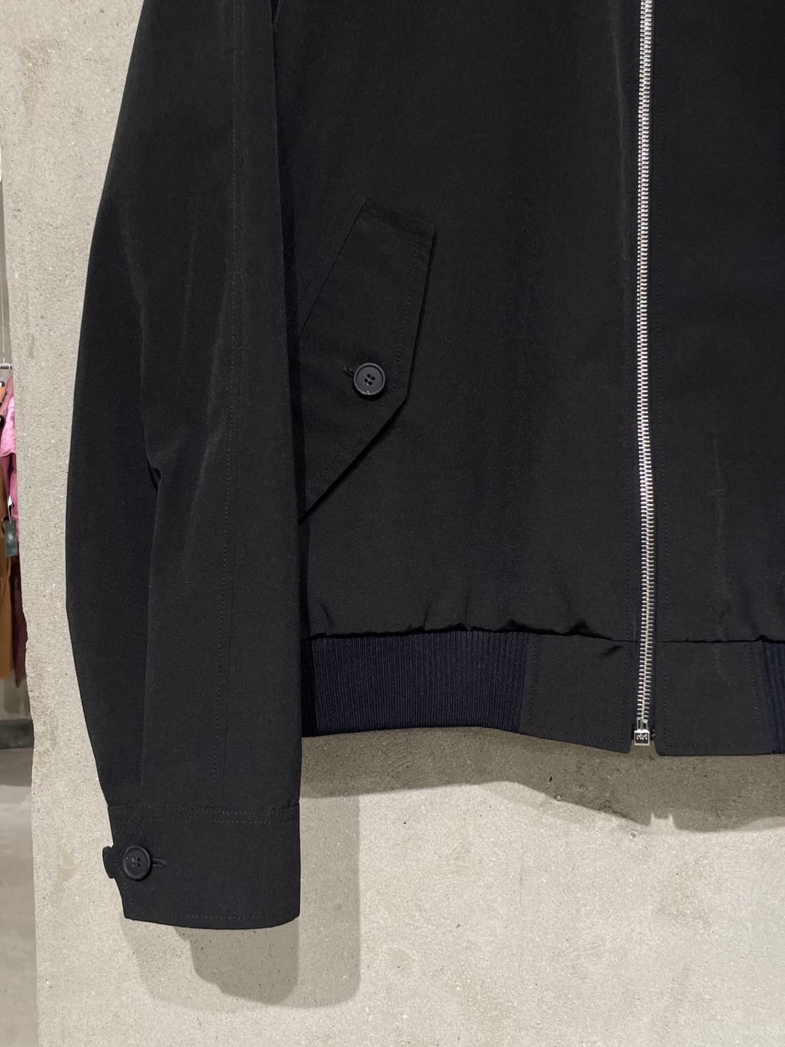 메종 키츠네 블랙 폭스 헤드 해링턴 자켓 상품이미지4