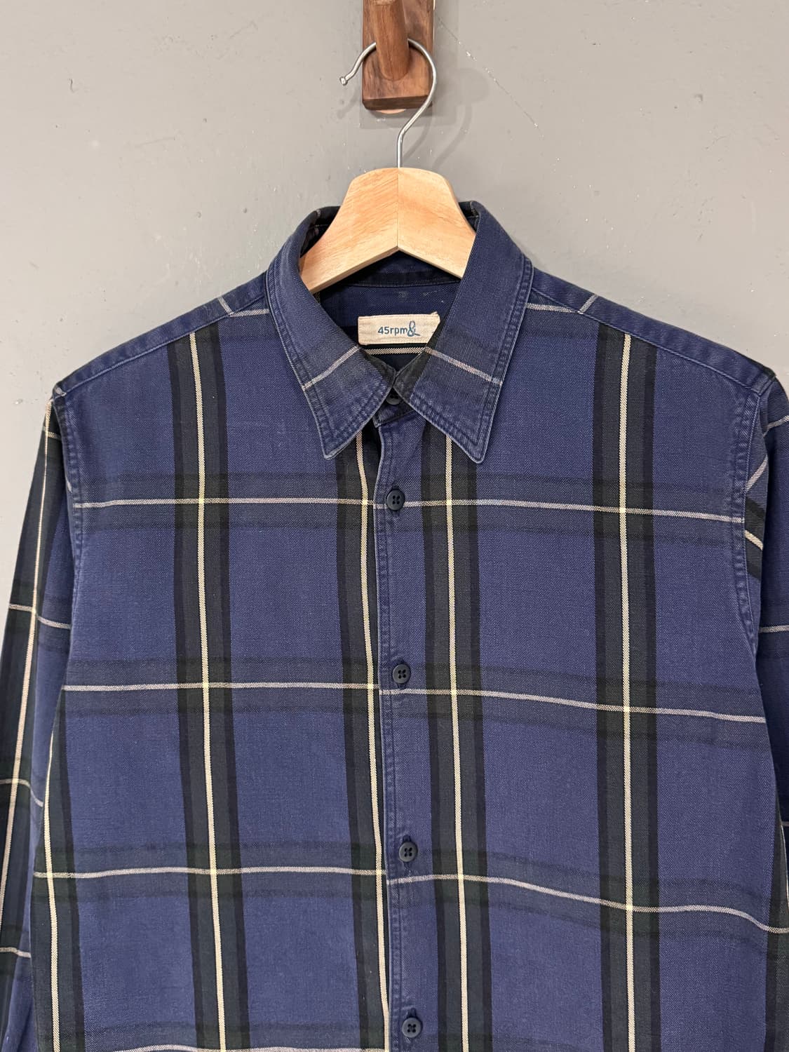 45rpm 체크패턴 코튼 셔츠  상품이미지2