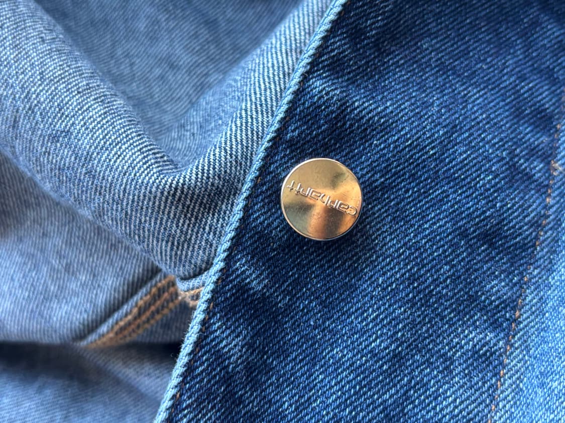 칼하트 WIP 노르코 블루 데님 OG 초어 코트 블루 스 톤 워시드 상품이미지3