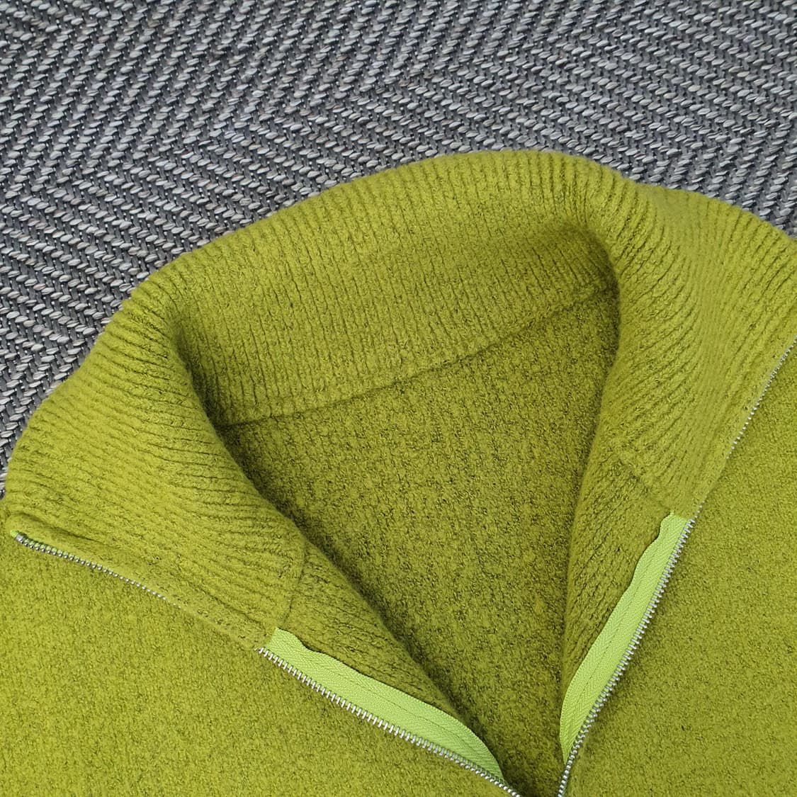 라퍼지스토어 오버핏 니트 집업 가디건 남자105~110 상품이미지3