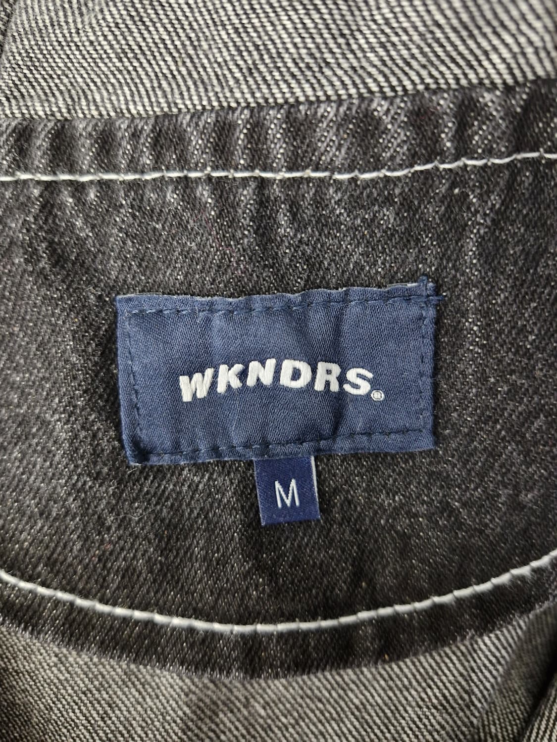 [새상품]WKNDRS 위캔더스 브러쉬 데님 후디 집업 상품이미지5