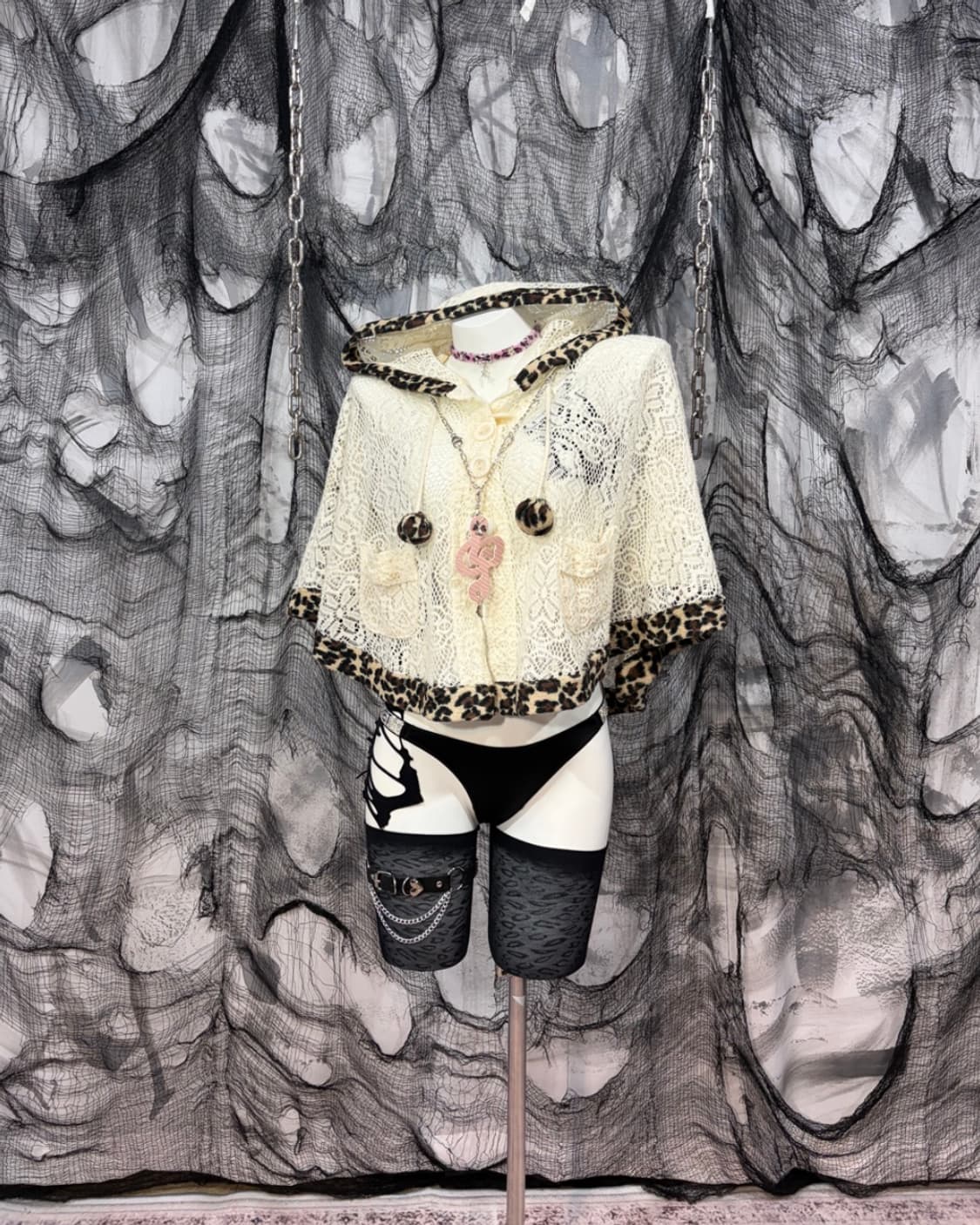 mori Leopard mash hoodie cape 상품이미지2