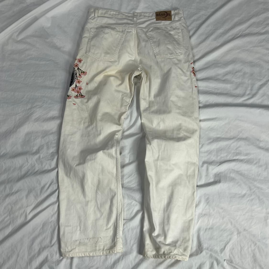 [KARAKURI TAMASHII] 오리엔탈 잉어 사쿠라 팬츠 상품이미지2