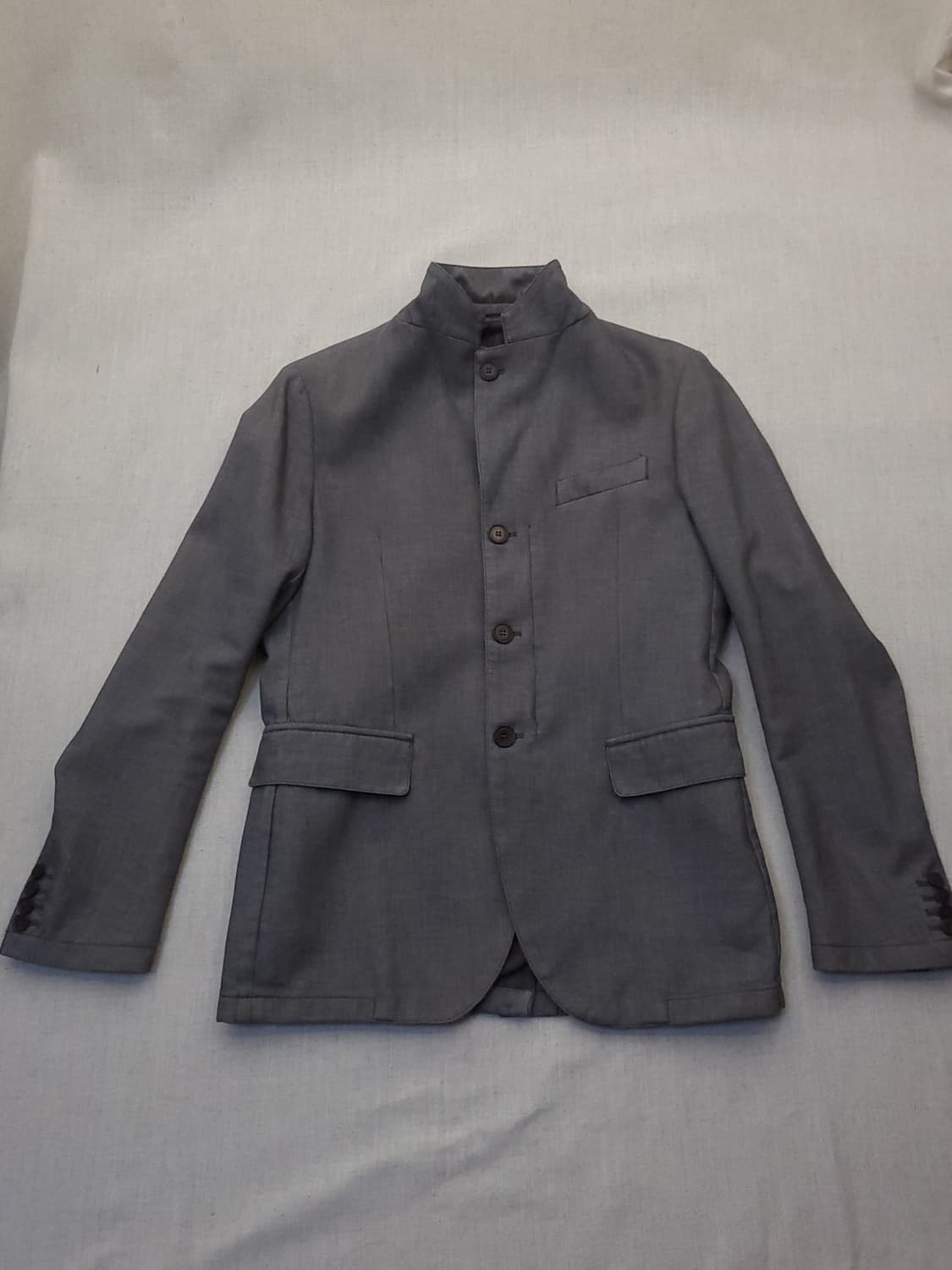 MADE IN ROMANIA 차이나 카라 그레이 자켓 m 상품이미지1