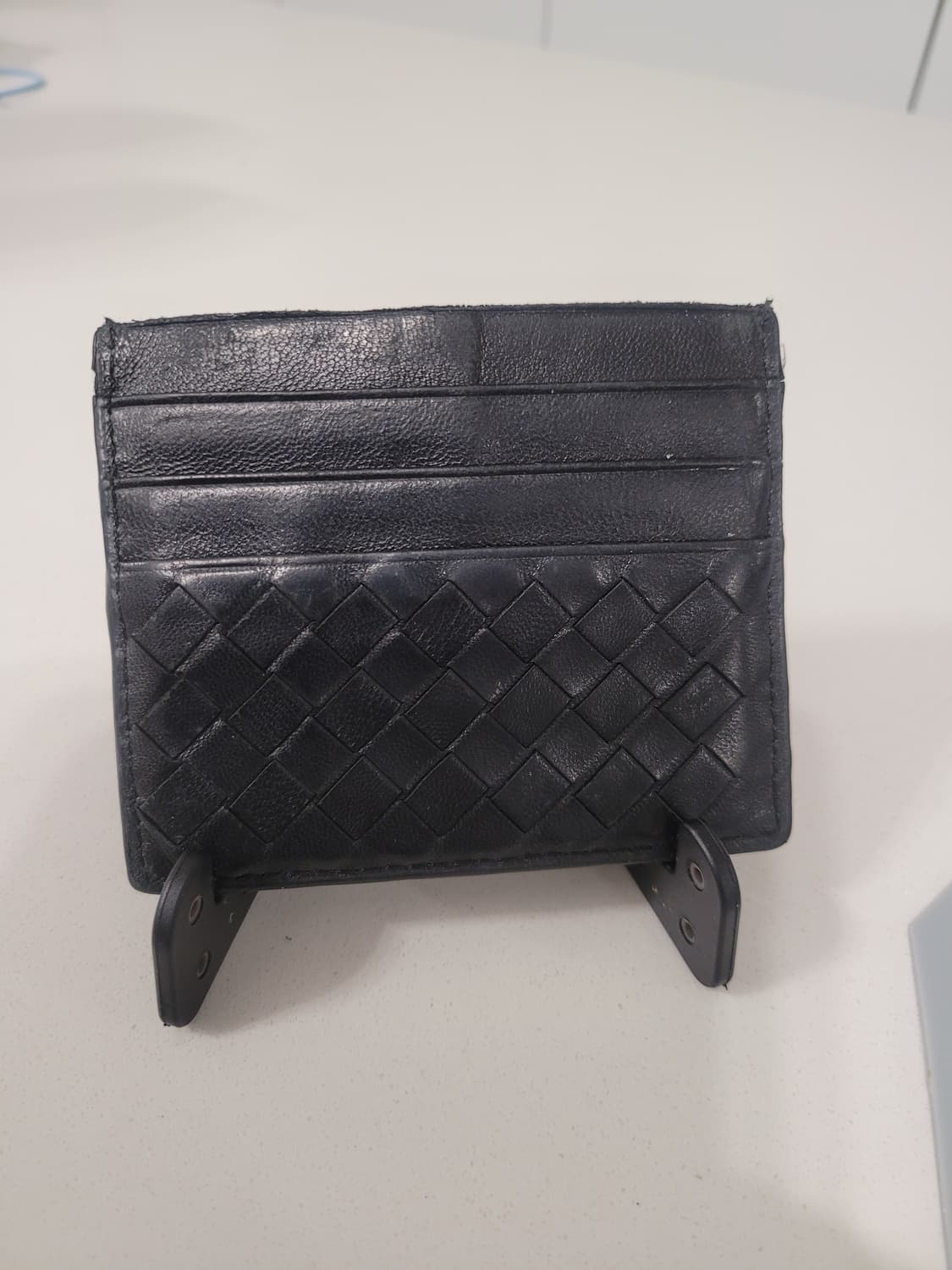 [정품] 보테가 베네타 6슬롯 카드지갑 블랙 (인트레치아토)
 상품이미지2