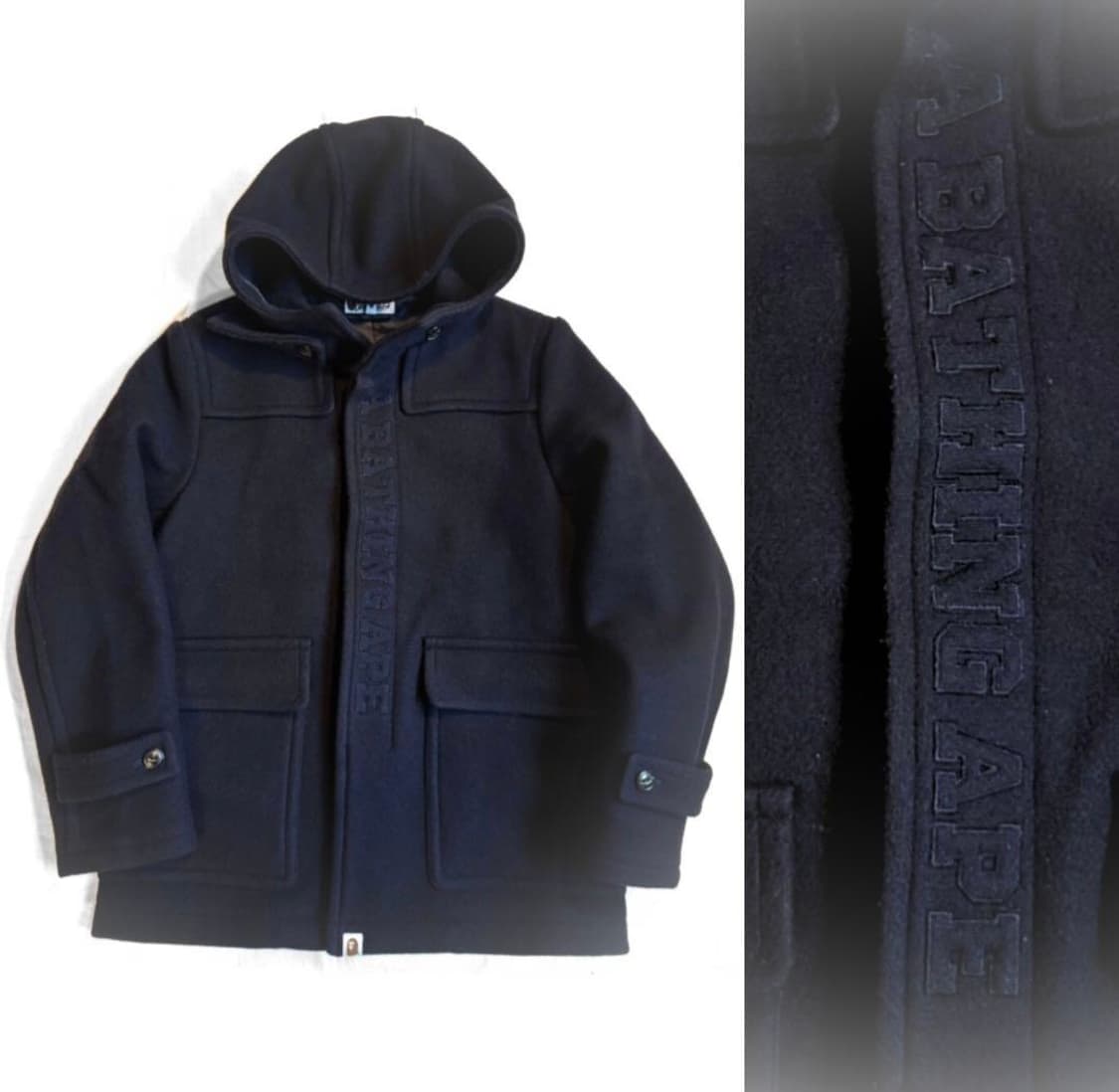 빈티지 베이프 후드 코트 상품이미지1