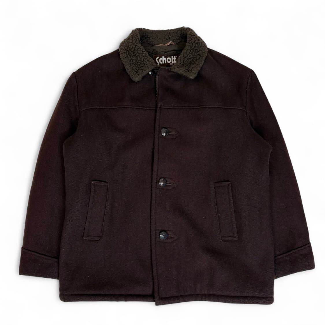 스콧 schott 울 시어링 코트 자켓 상품이미지3