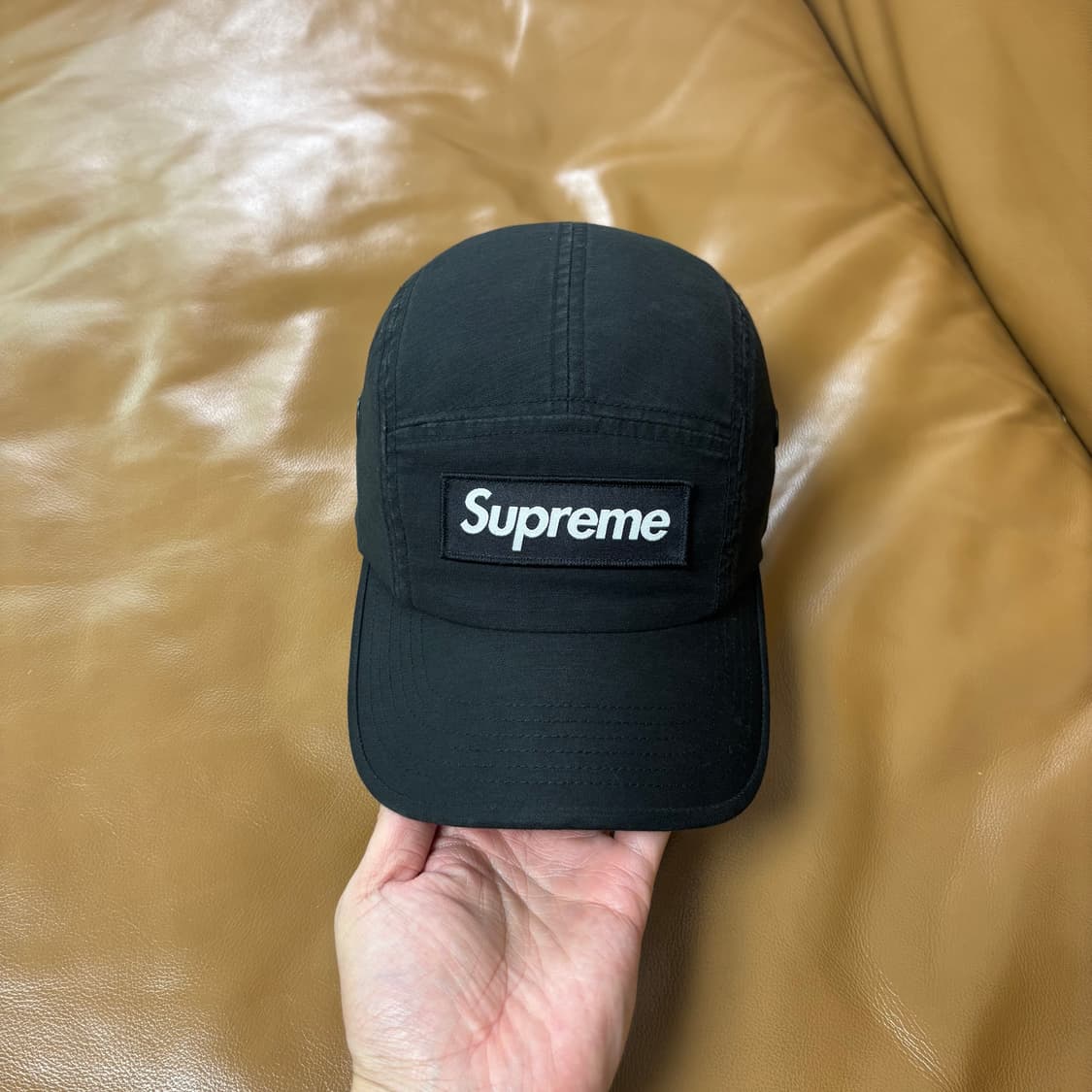 Supreme 슈프림 22fw 밀리터리 워시드 블랙 캠프캡 모자 상품이미지2
