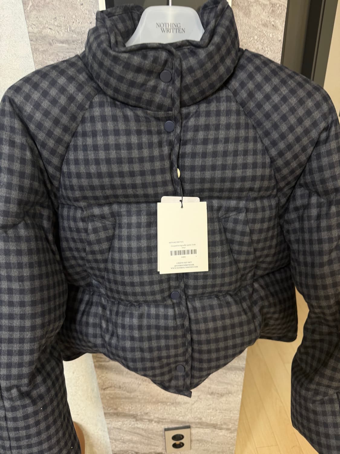 낫띵리튼 크롭푸퍼패딩 (hale navy) 상품이미지3