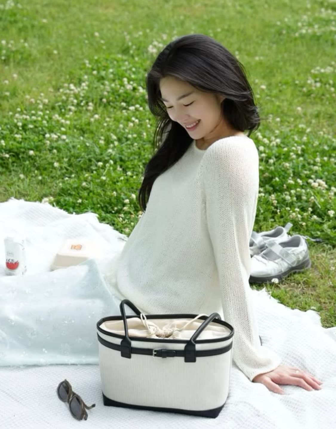 아노에틱 캔버스 벨트백 새상품급 상품이미지1