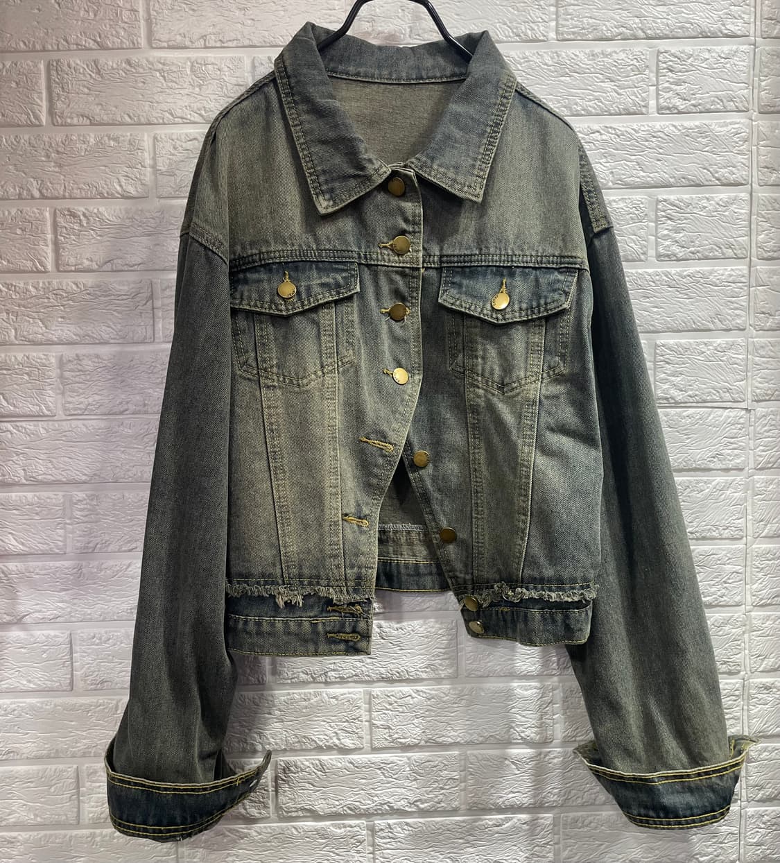 워싱 데님자켓 중청자켓 데이트룩 데일리룩 상품이미지3