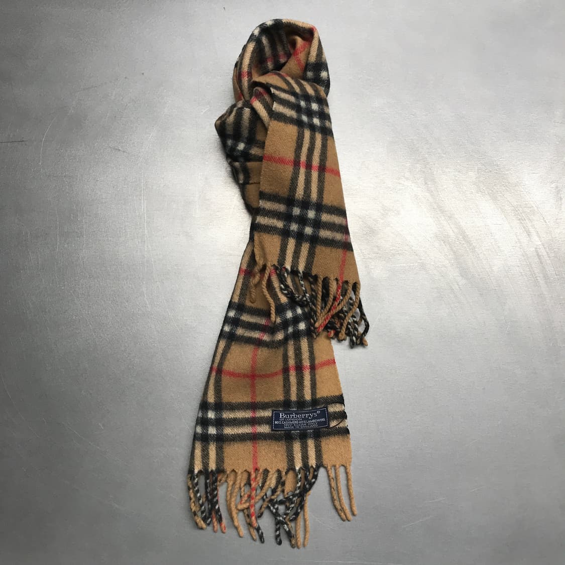버버리 정품 캐시미어/램스울 머플러 베이지 상품이미지1