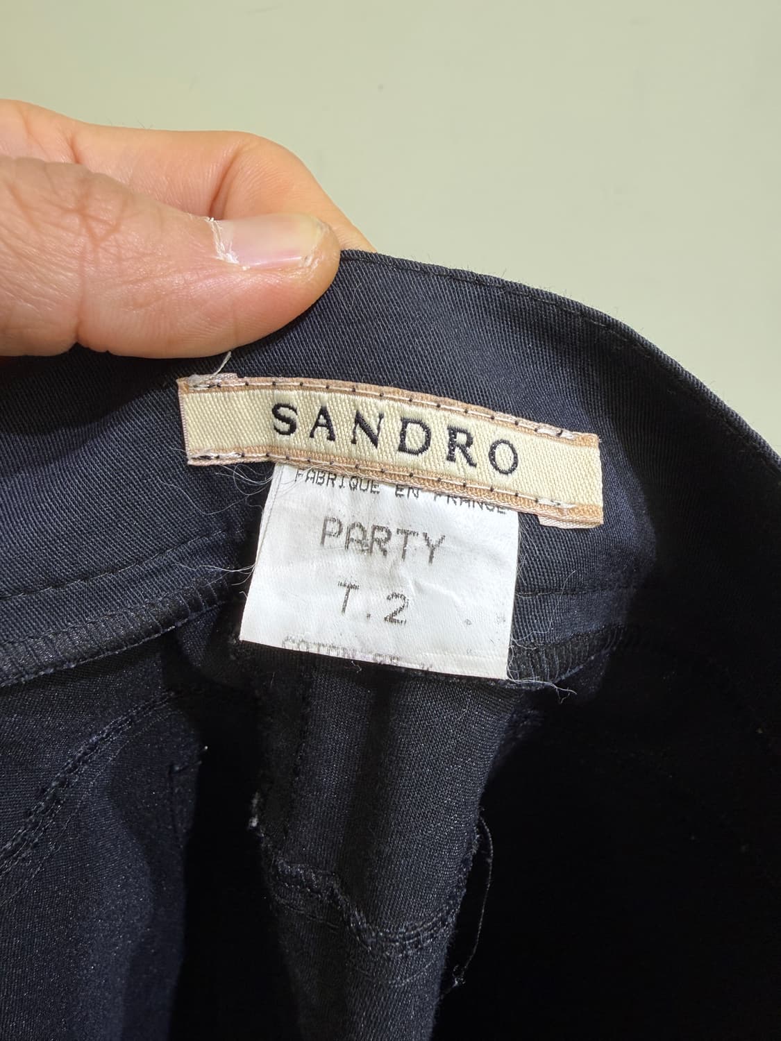 SANDRO 펀칭 사이드 라인 부츠컷 팬츠  상품이미지7