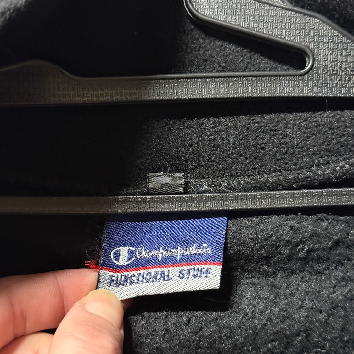 00s 챔피온 올드스쿨 컬러 블록 빅 로고 플리스 자켓 상품이미지5