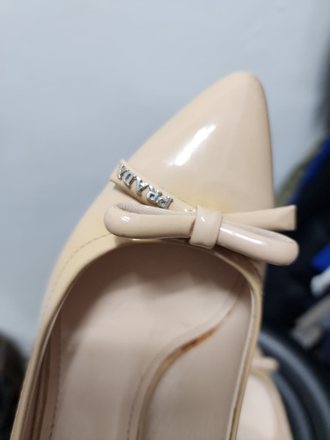 프라다 리본 페이던트 미들힐 구두 상품이미지7