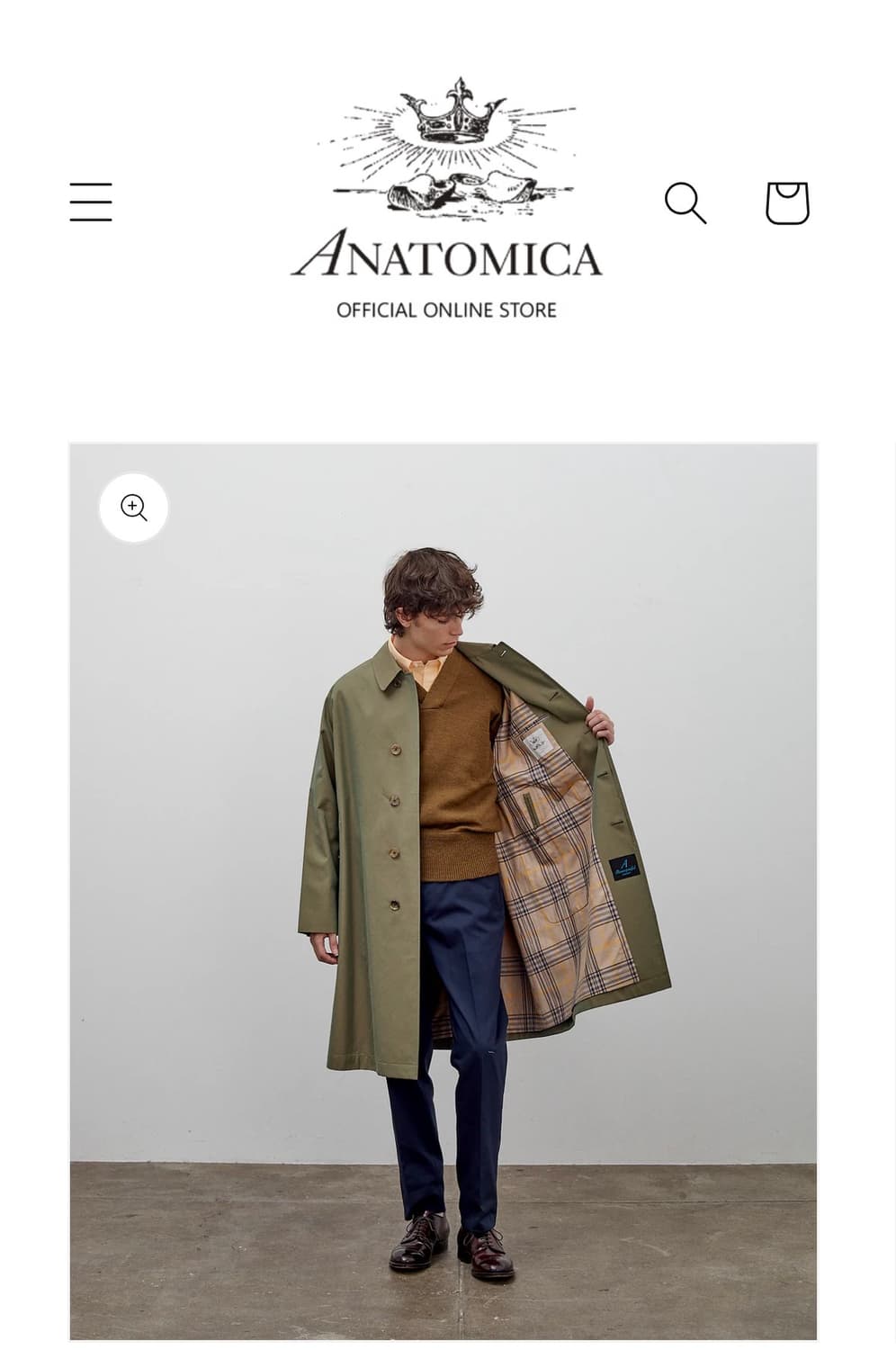 아나토미카 싱글레글런 코트 48 상품이미지7