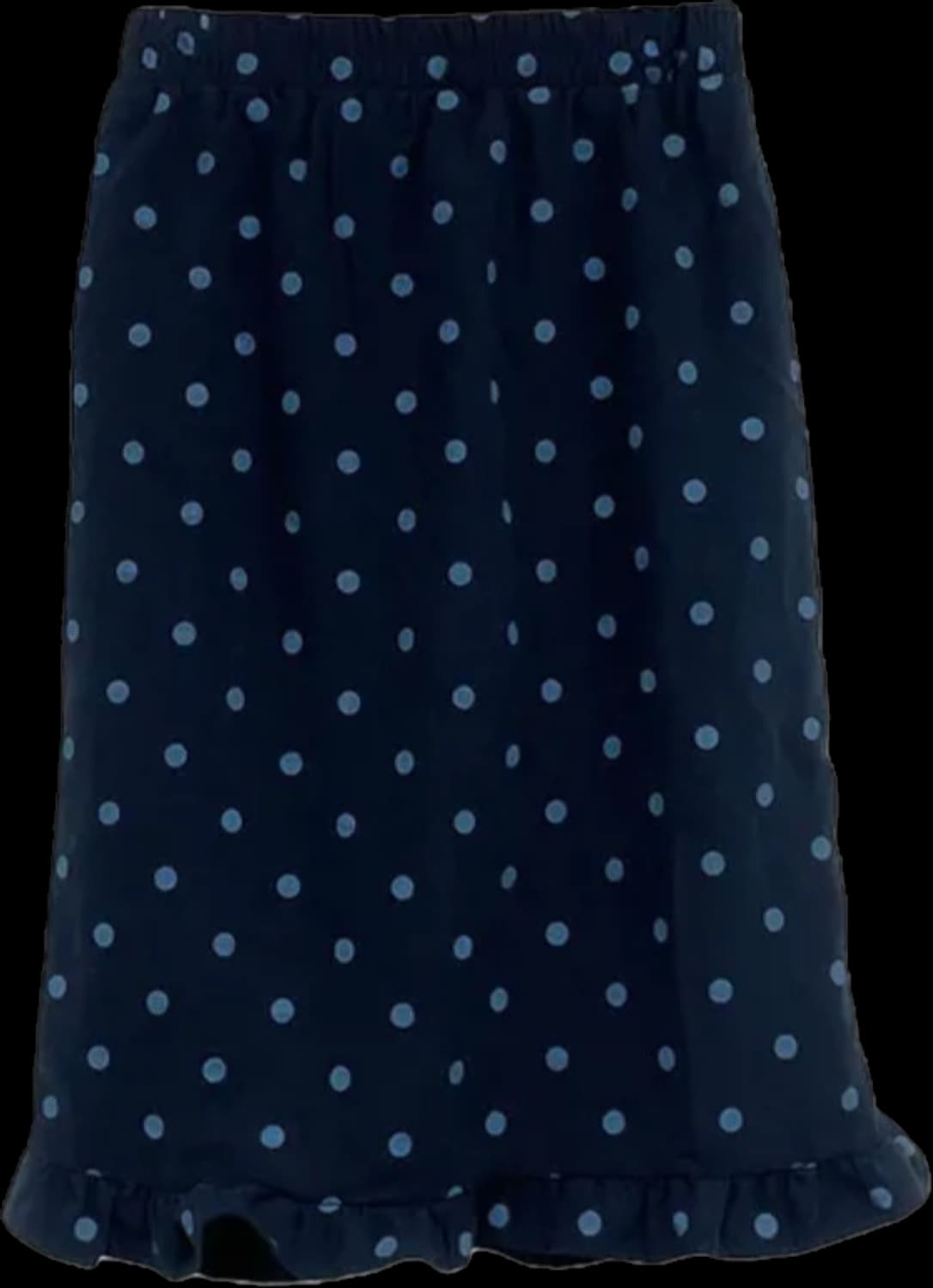 네이비 도트 프릴 미디 스커트 상품이미지1