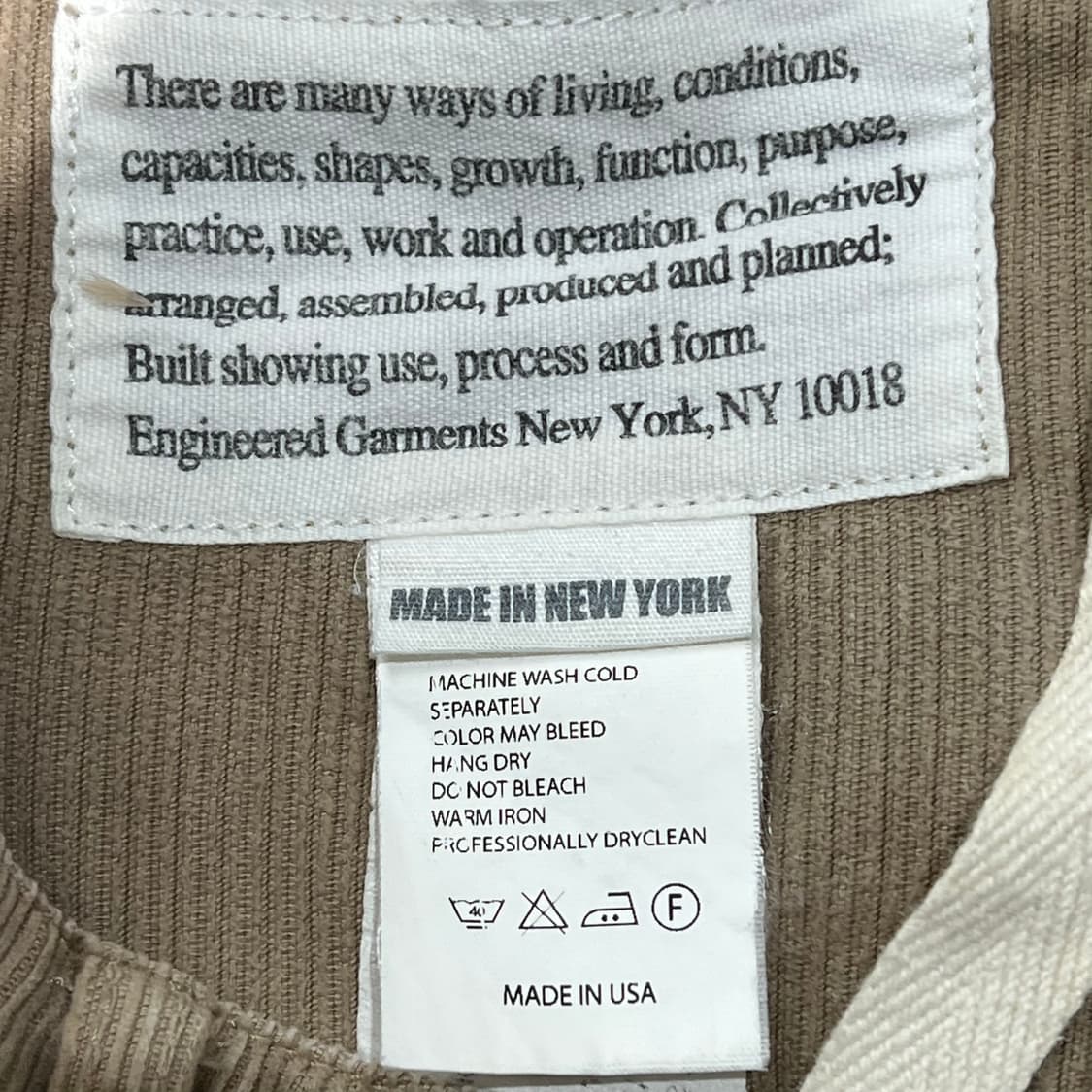 엔지니어드가먼츠 코듀로이 하프팬츠 s10267 상품이미지7