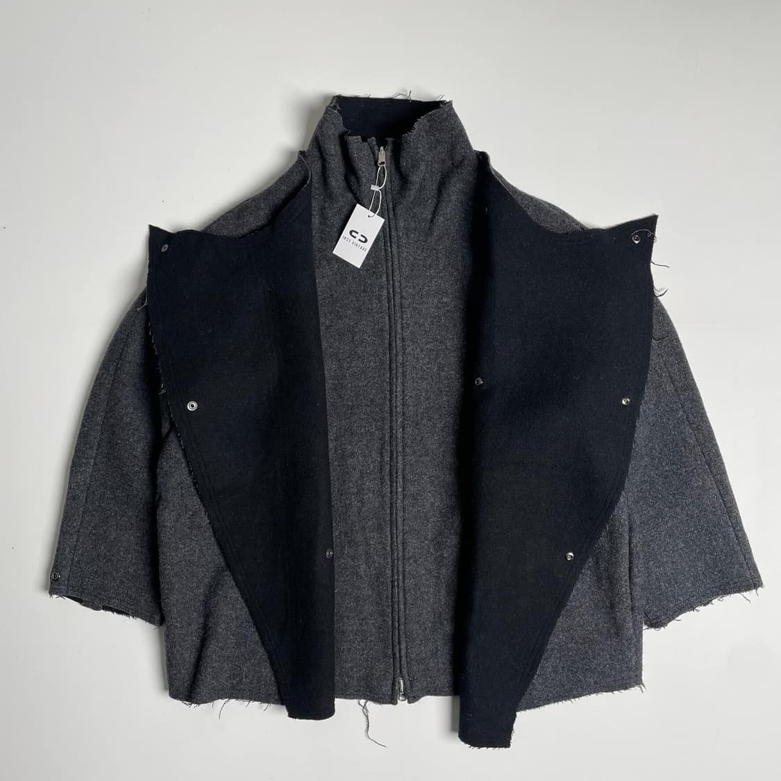 Zucca 3 곂 랩 스타일 울 블렌드 자켓 상품이미지5