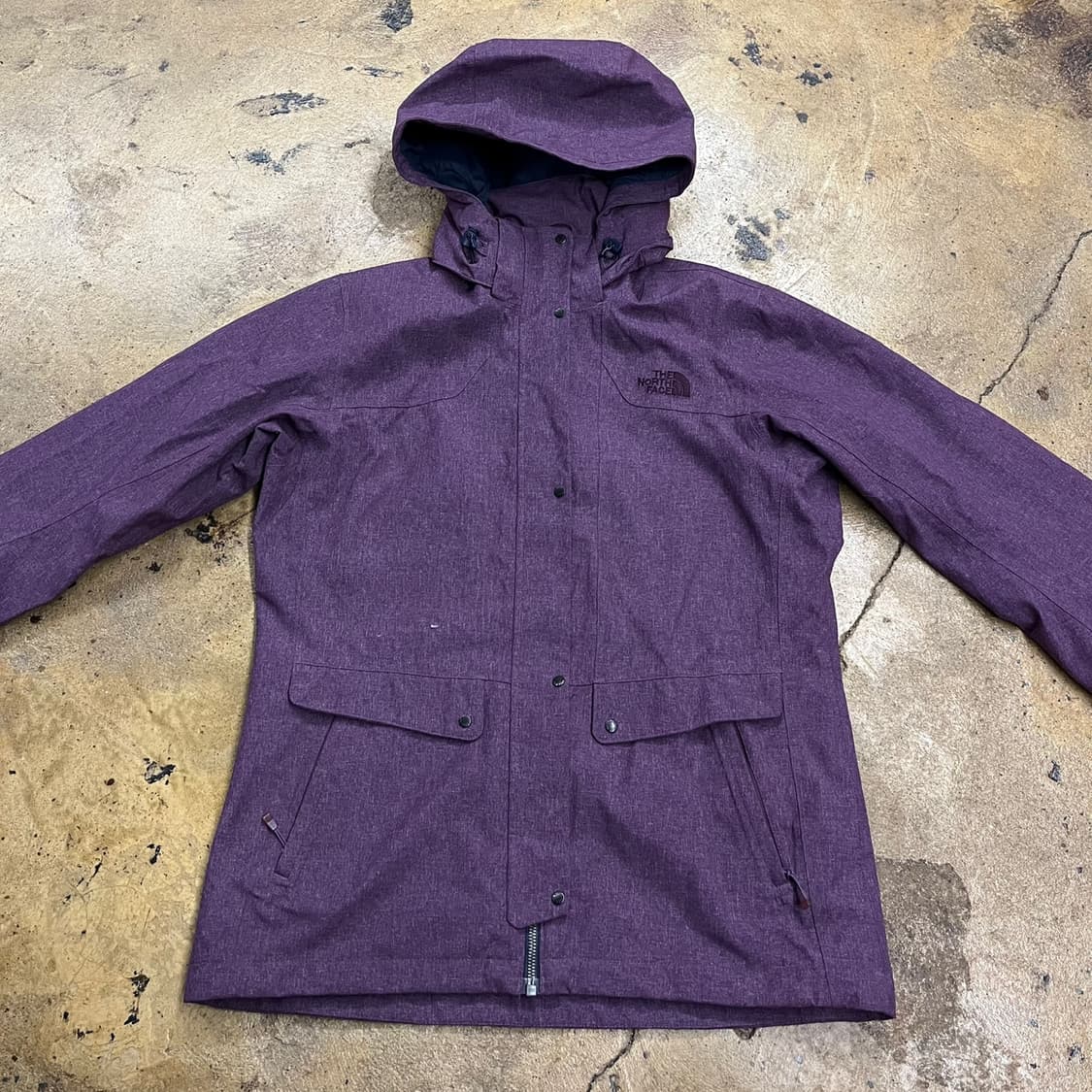 [정품/90] 노스페이스 퍼플 후드 바람막이 자켓 b10 상품이미지3