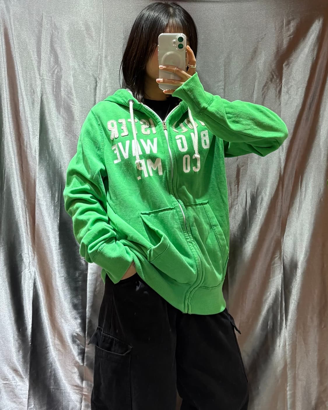 (새상품) L HOLLISTER 홀리스터 1922 그린 후드집업 상품이미지1