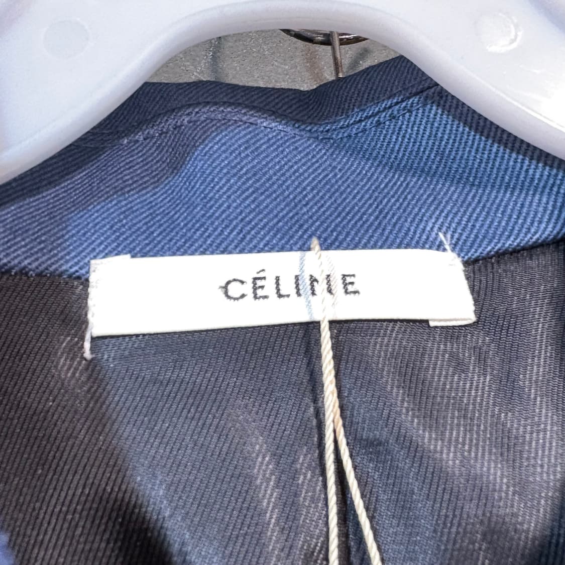 [36] CELINE 셀린느 블루 트렌치 코트 상품이미지6