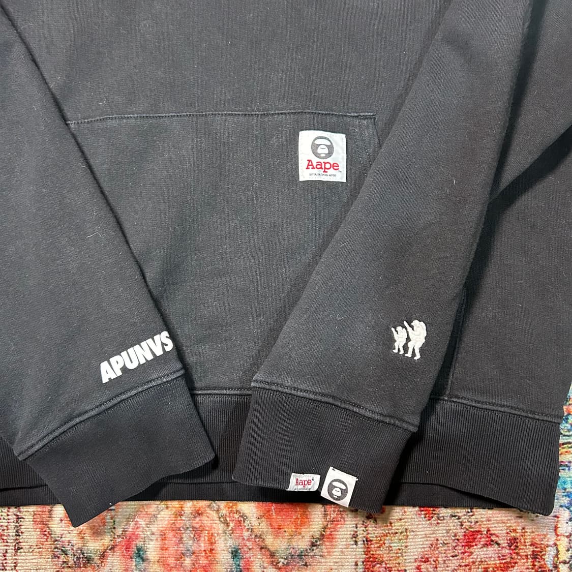 [L] 베이프 애이프 프린팅 후드티 상품이미지3