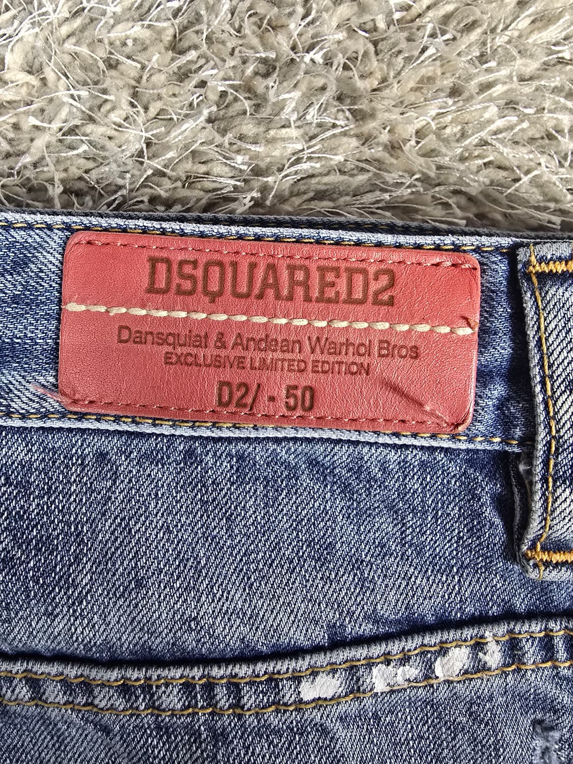 디스퀘어드2 데미지 워싱 청바지 52사이즈 상품이미지4
