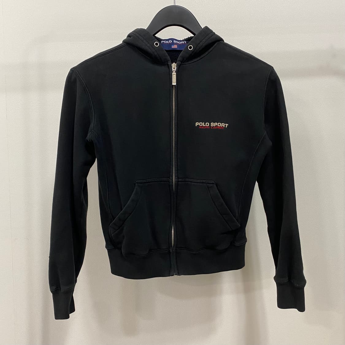 폴로 랄프로렌 스포츠 90s 기모 후드 집업 상품이미지1