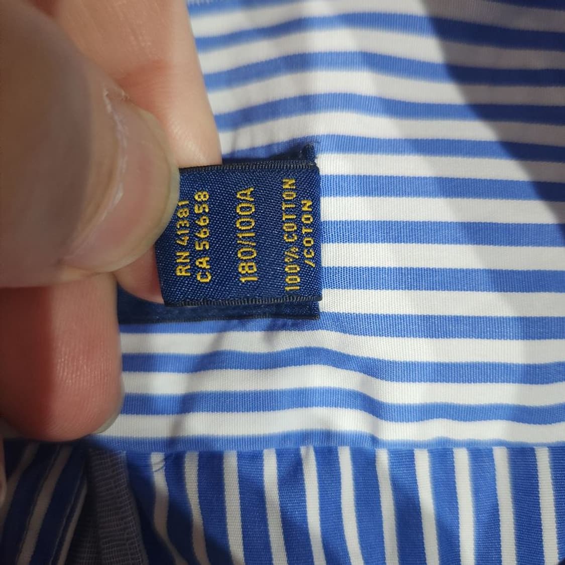 [남L]폴로랄프로렌 스카이블루 패치워크 셔츠[Y64-148] 상품이미지9