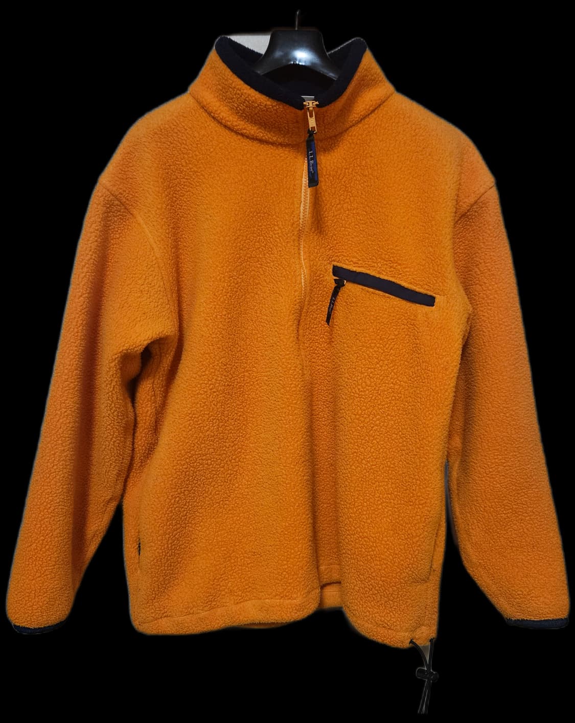 80-90s LL bean 엘엘빈 쿼터집 딥파일 플리스 l-xl 오렌지 상품이미지2