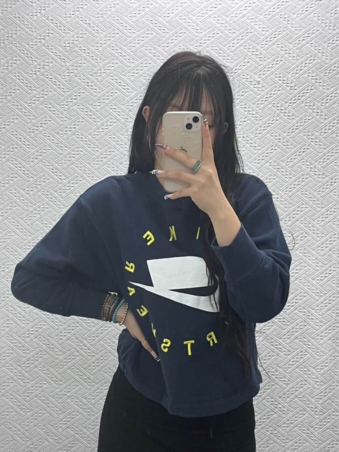 나이키 올드스쿨 레트로 세미크롭 맨투맨 S C07719 상품이미지2