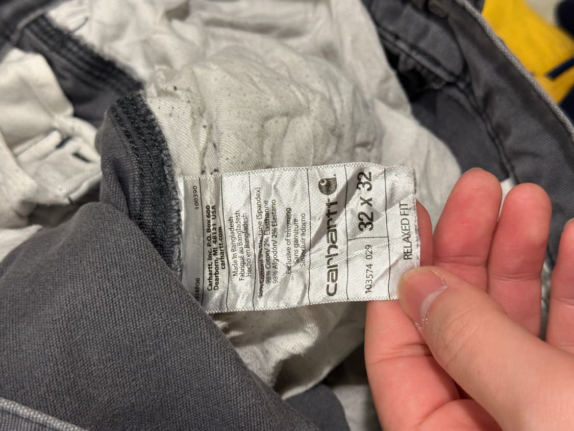 칼하트 릴렉스핏 워크팬츠 32x32 상품이미지7