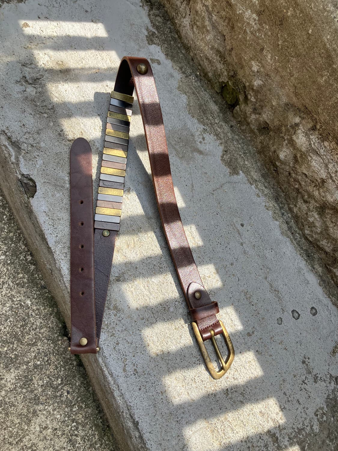 EVISU 웨스턴 버클 레더 벨트 상품이미지4