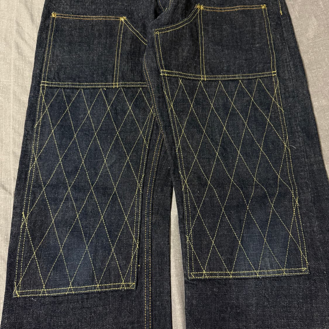 [34]트로피클로딩 1608W 더블니 네로우 더트 데님 팬츠 상품이미지5