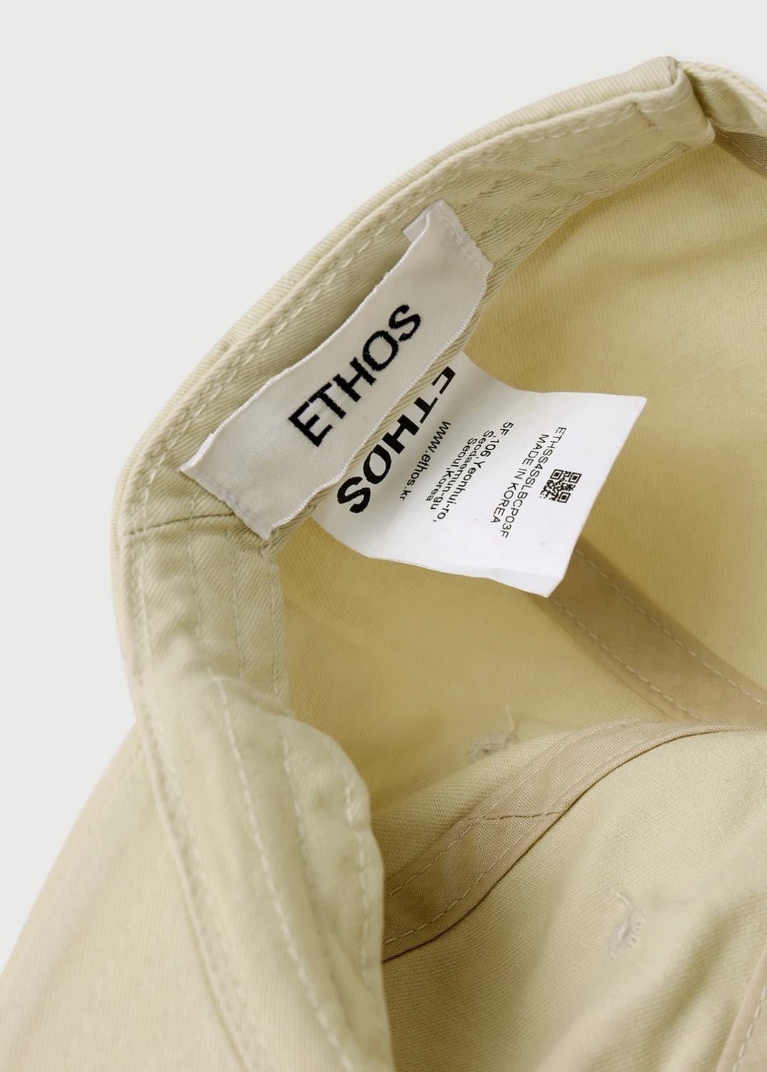 새상품) 에토스 파리 볼캡 라이트베이지 상품이미지4