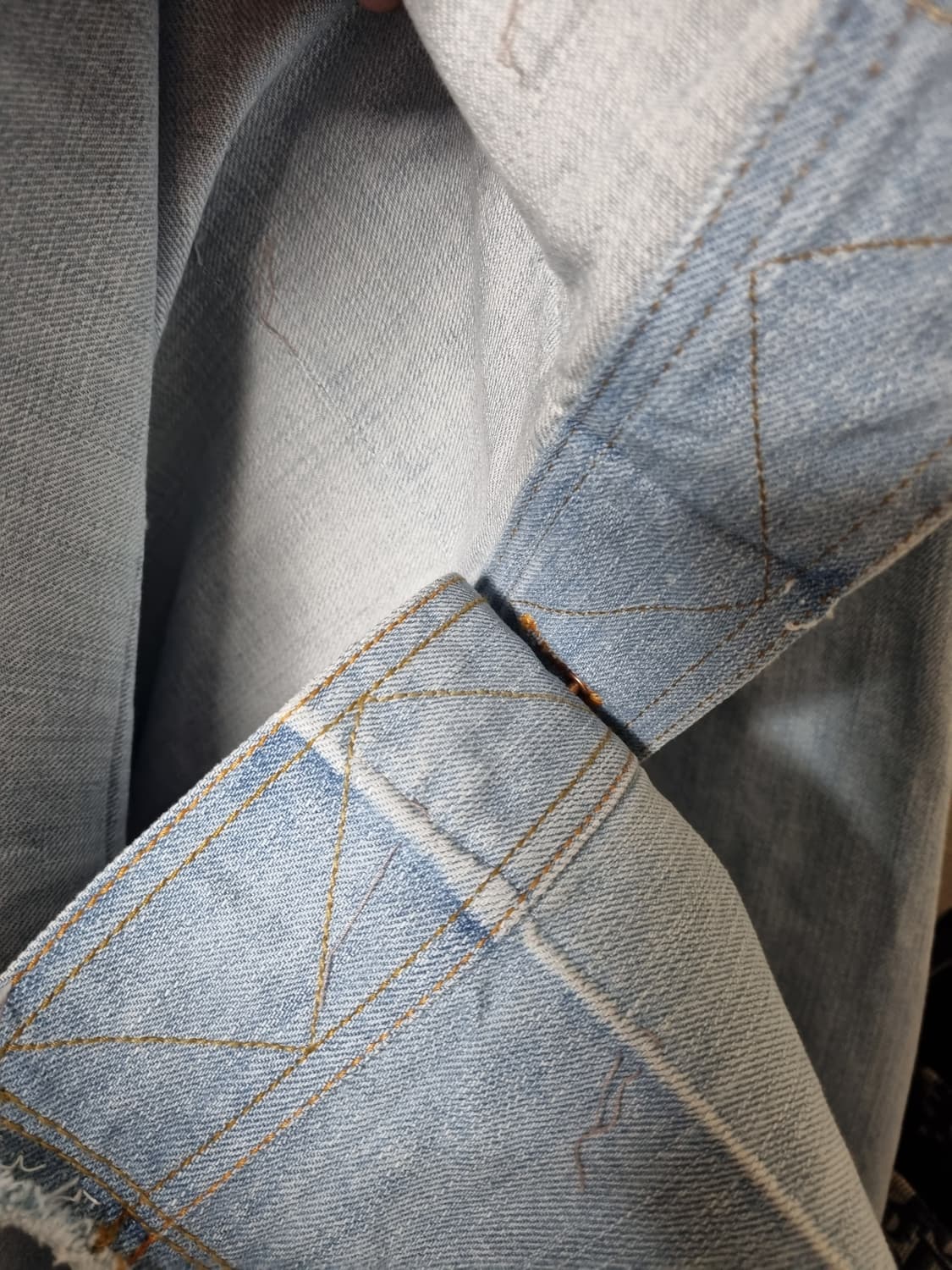 정품) 럭키슈에뜨 데님 스커트  상품이미지4