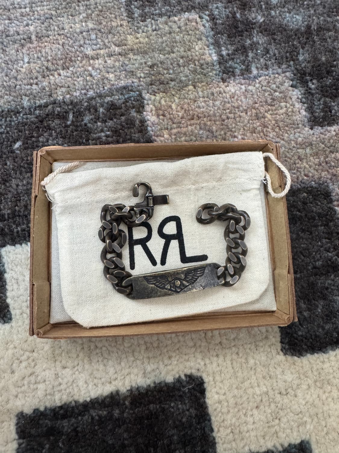 RRL 더블알엘 브라스 아이디 팔찌 상품이미지2