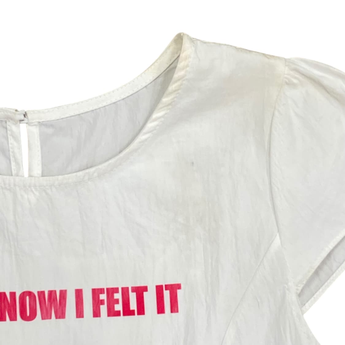 Printed Frill White Top  상품이미지6