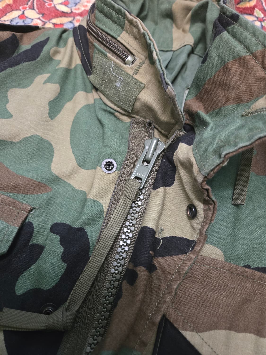 오리지널 US ARMY M65 필드 자켓 우드랜드(스몰/레귤러) 상품이미지4