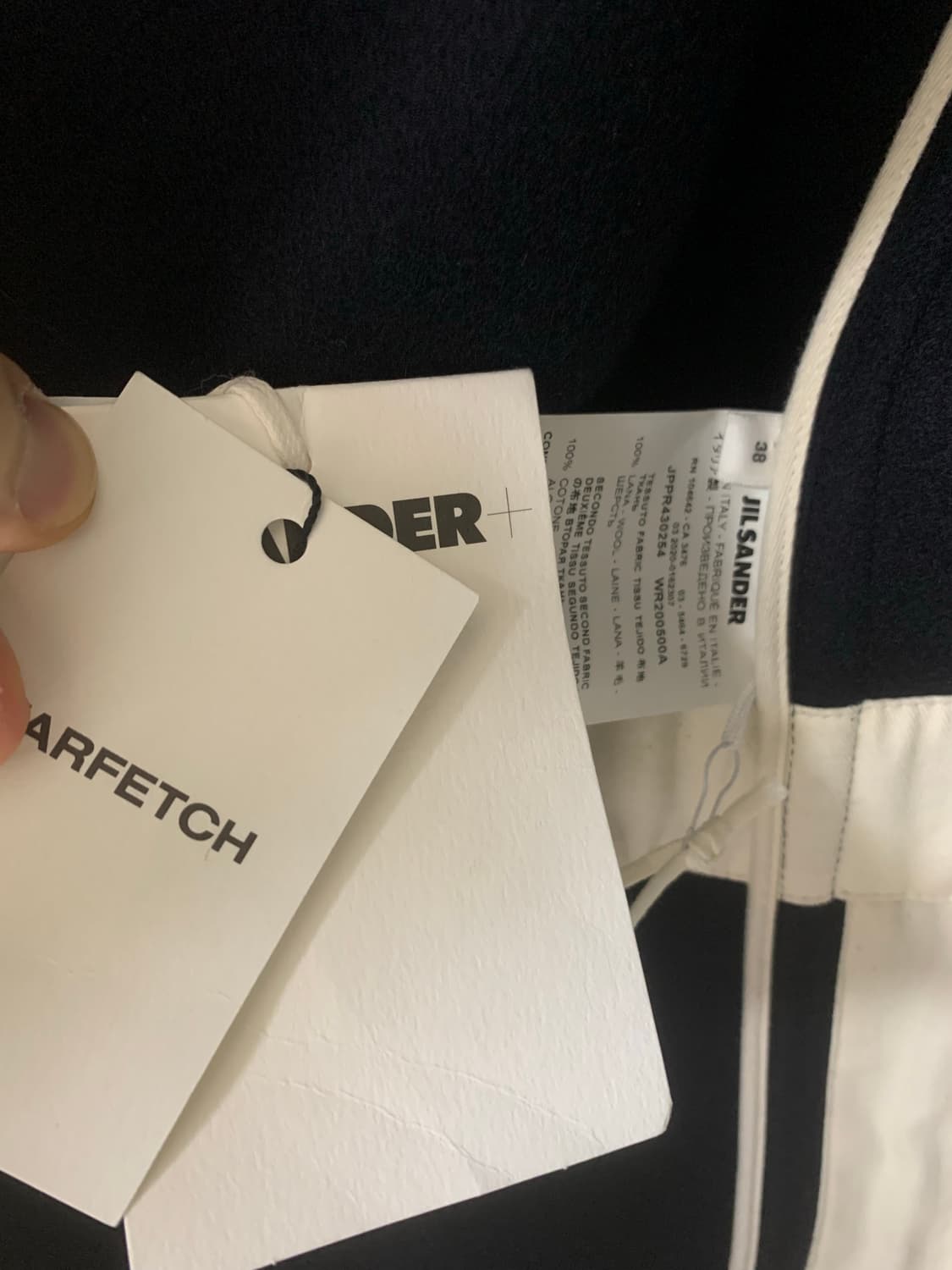 JIL SANDER+ 네이비 더플 코트 38 (100-105) 상품이미지6