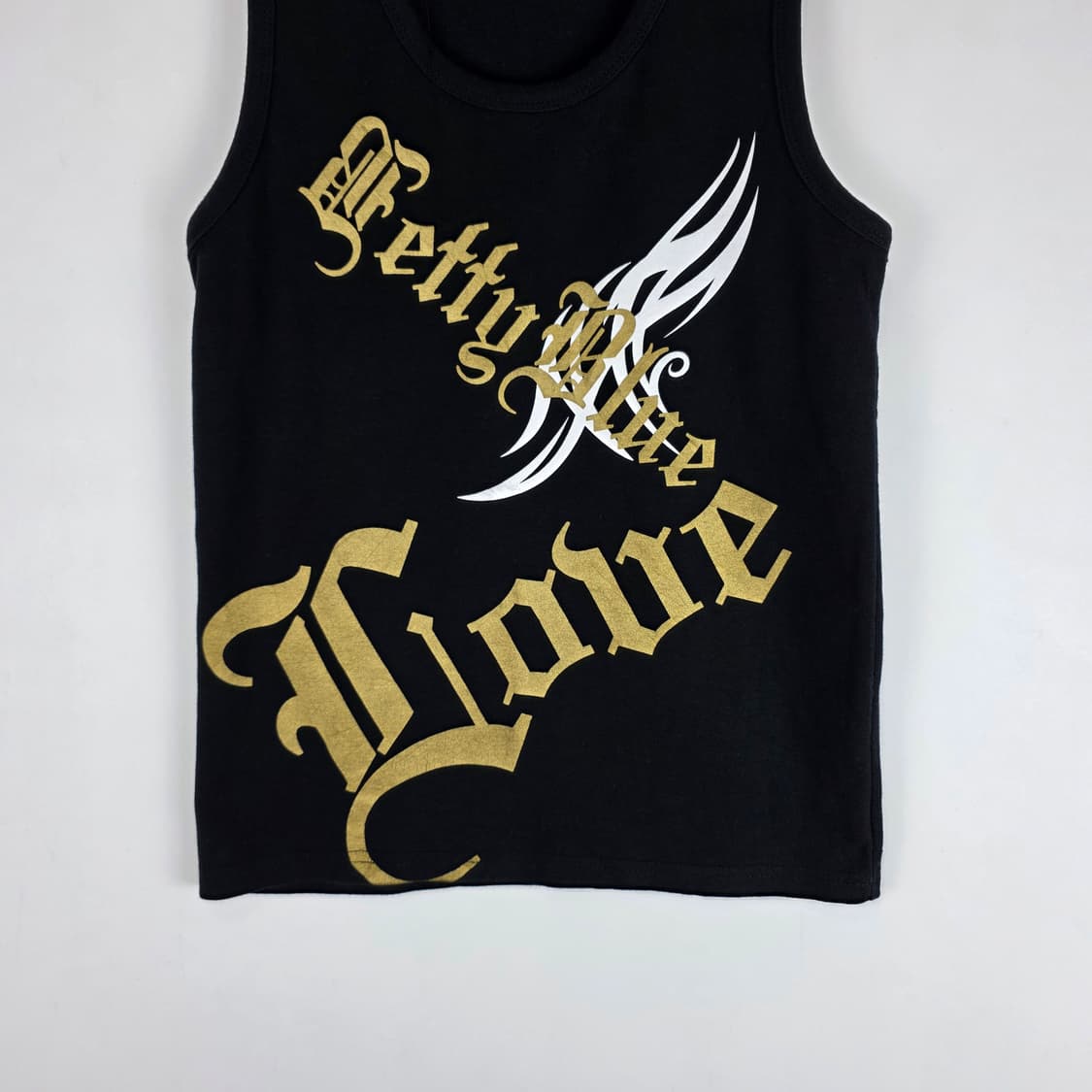 Betty Blue Love 레터링 슬리브리스 상품이미지3