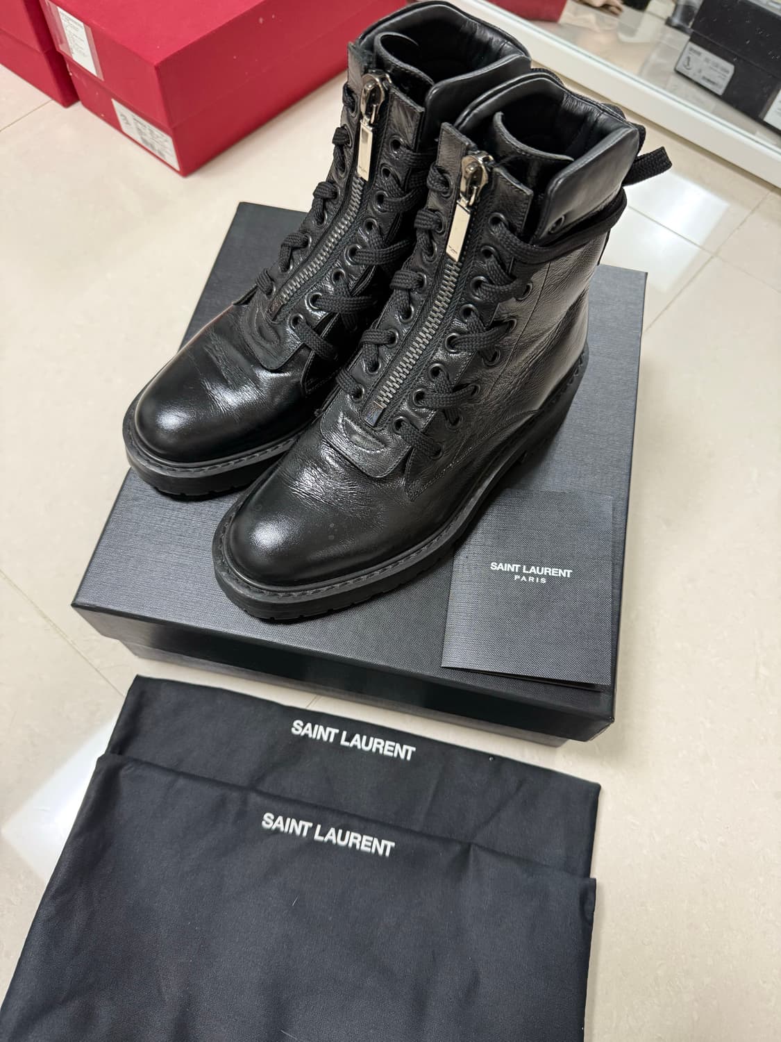 생로랑 블랙 워커 부츠 36 상품이미지2