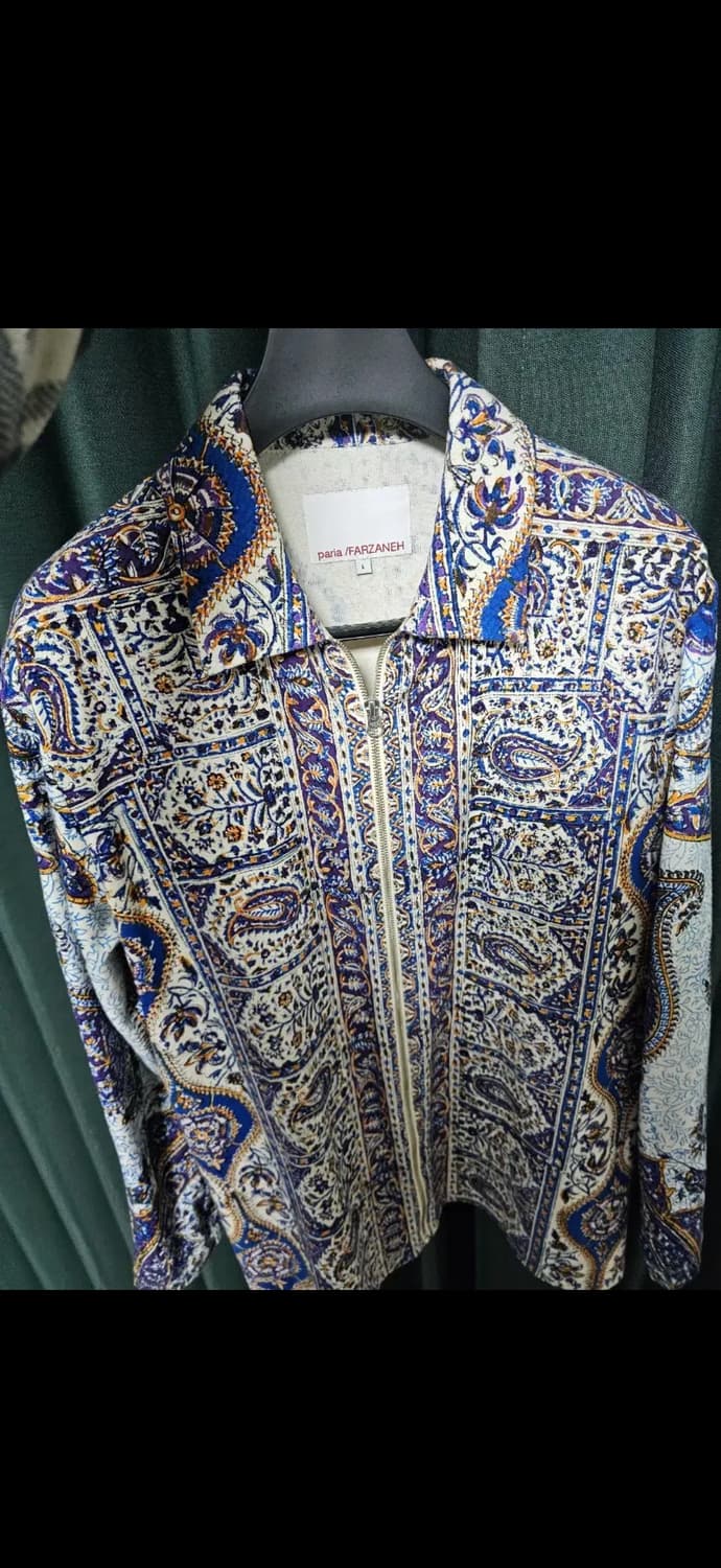 파리아 파르자네 페이즐리 셔츠집업자켓 L 상품이미지1