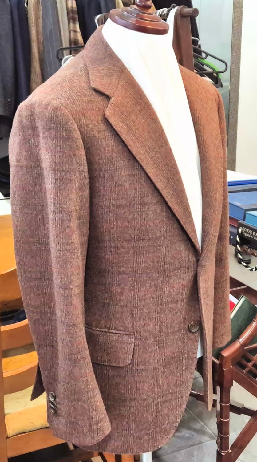 브라운 체크 플란넬 자켓 상품이미지2