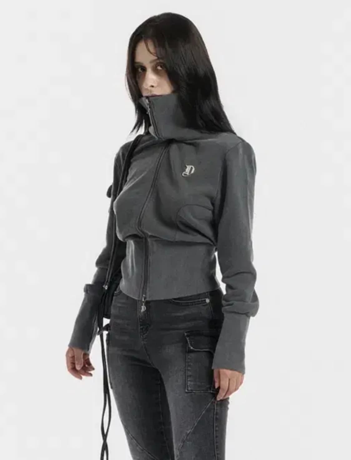 오도어 터틀넥 집업 상품이미지1