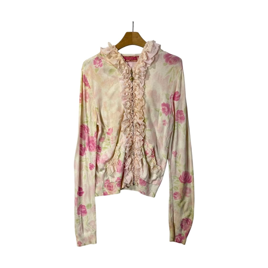 [JESUS DIAMANTE] 지저스 디아망떼 플라워 후드 가디건 상품이미지1